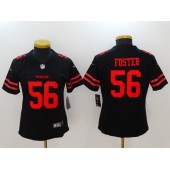 Women Nike San Francisco 49ers #56 Reuben Foster Black 2017 Vapor Untouchable Stitched NFL Limited Jersey