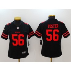 Women Nike San Francisco 49ers #56 Reuben Foster Black 2017 Vapor Untouchable Stitched NFL Limited Jersey