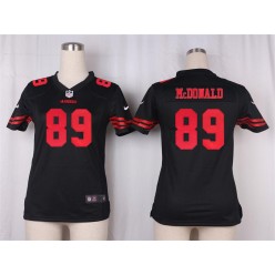 Women Nike San Francisco 49ers #89 Vance McDonald Game Black NFL Jersey