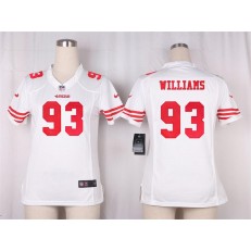 Women Nike San Francisco 49ers #93 Ian Williams Game White NFL Jersey