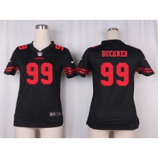 Women Nike San Francisco 49ers #99 DeForest Buckner Game Black Alternate NFL Jersey