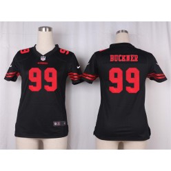 Women Nike San Francisco 49ers #99 DeForest Buckner Game Black Alternate NFL Jersey
