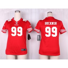 Women Nike San Francisco 49ers #99 DeForest Buckner Game Red Team Color NFL Jersey