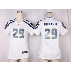 Women Nike Seattle Seahawks #29 Earl Thomas III Game White NFL Jersey