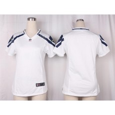 Women Nike Seattle Seahawks Blank Game White NFL Jersey