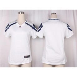 Women Nike Seattle Seahawks Blank Game White NFL Jersey