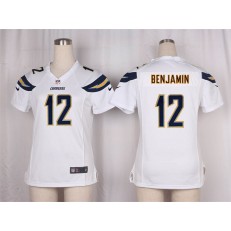 Women Nike San Diego Chargers #12 Travis Benjamin Game White NFL Jersey