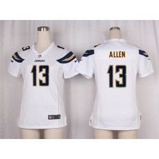 Women Nike San Diego Chargers #13 Keenan Allen Game White NFL Jersey