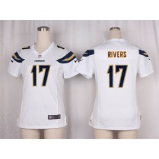 Women Nike San Diego Chargers #17 Philip Rivers Game White NFL Jersey