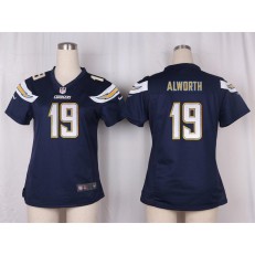 Women Nike San Diego Chargers #19 Lance Alworth Game Navy Blue Team Color NFL Jersey