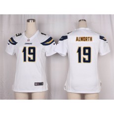 Women Nike San Diego Chargers #19 Lance Alworth Game White NFL Jersey