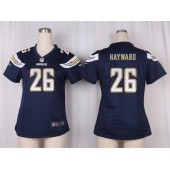 Women Nike San Diego Chargers #26 Casey Hayward Game Navy Blue Team Color NFL Jersey