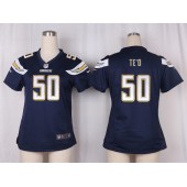Women Nike San Diego Chargers #50 Manti Te'o Game Navy Blue Team Color NFL Jersey