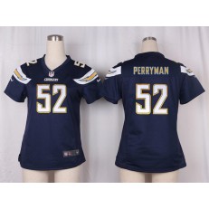 Women Nike San Diego Chargers #52 Denzel Perryman Game Navy Blue Team Color NFL Jersey