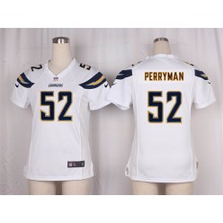 Women Nike San Diego Chargers #52 Denzel Perryman Game White NFL Jersey