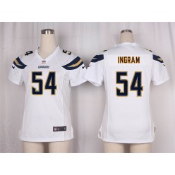 Women Nike San Diego Chargers #54 Melvin Ingram Game White NFL Jersey