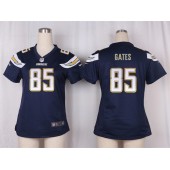 Women Nike San Diego Chargers #85 Antonio Gates Game Navy Blue Team Color NFL Jersey