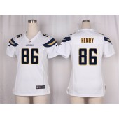 Women Nike San Diego Chargers #86 Hunter Henry Game White NFL Jersey