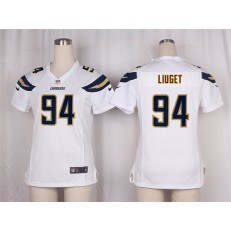 Women Nike San Diego Chargers #94 Corey Liuget Game White NFL Jersey