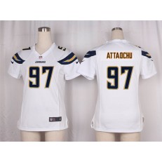 Women Nike San Diego Chargers #97 Jeremiah Attaochu Game White NFL Jersey