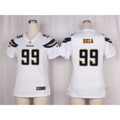 Women Nike San Diego Chargers #99 Joey Bosa Game White NFL Jersey
