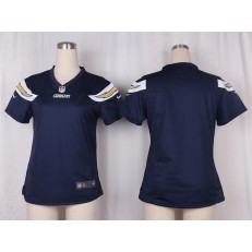 Women Nike San Diego Chargers Blank Game Navy Blue Team Color NFL Jersey