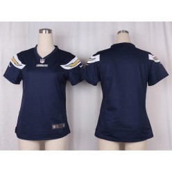 Women Nike San Diego Chargers Blank Game Navy Blue Team Color NFL Jersey