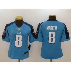 Women Nike Tennessee Titans #8 Marcus Mariota Light Blue NFL Vapor Untouchable Limited Jersey
