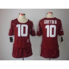 Women Nike Washington Redskins #10 Robert Griffin III Breast Cancer Awareness Burgundy Red NFL Jersey