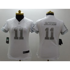 Women Nike Washington Redskins #11 DeSean Jackson White Stitched NFL Limited Platinum Jersey