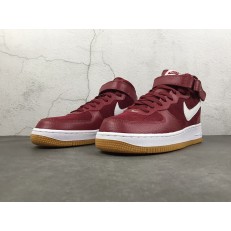 NIKE AIR FORCE 1 MID 07 BURGUNDY WHITE 315123-608