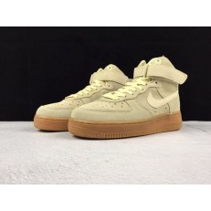 NIKE W AIR FORCE 1 HI 07 LV8 SUEDE BROWN IVORY 860544-100