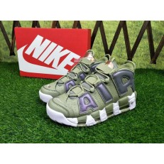 NIKE AIR MORE UPTEMPO KHAKI GREEN SILVER 917493-001