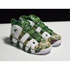 NIKE AIR MORE UPTEMPO 96 WHITE GREEN CAMOUFLAGE 415082-313