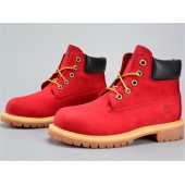 TIMBERLAND BOOTS 12909 JUNIOR RED NUBUCK WATERPROOF