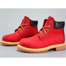 TIMBERLAND BOOTS 12909 JUNIOR RED NUBUCK WATERPROOF