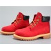 TIMBERLAND BOOTS 12909 JUNIOR RED NUBUCK WATERPROOF