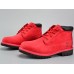 TIMBERLAND BOOTS LOW A1IJ6 RED NUBUCK WATERPROOF