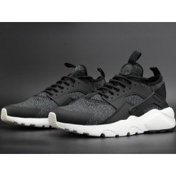 NIKE AIR HUARACHE RUN ULTRA BR BLACK GREY WHITE 833147-003