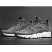 NIKE AIR HUARACHE RUN ULTRA GREY WHITE 762142-011