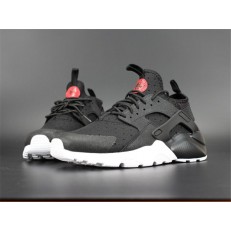 NIKE AIR HUARACHE RUN ULTRA PREM BLACK RED WHITE 882144-001