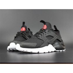 NIKE AIR HUARACHE RUN ULTRA PREM BLACK RED WHITE 882144-001