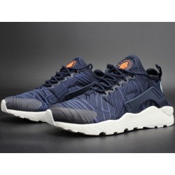 NIKE AIR HUARACHE RUN ULTRA TRA DARK BLUE RED WHITE 859511-401