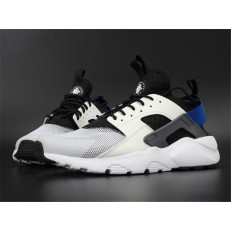 NIKE AIR HUARACHE RUN ULTRA WHITE BLUE BLACK 819685-100