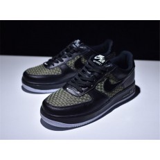 NIKE AIR FORCE 1 LOW 07 LV8 BLACK ARMY GREEN 718152-700