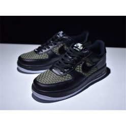 NIKE AIR FORCE 1 LOW 07 LV8 BLACK ARMY GREEN 718152-700