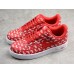 NIKE AIR FORCE 1 LOW 07 QS LOGO PRINT RED AH8462-600