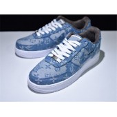 LV x SUPREME x NIKE AIR FORCE 1 LOW DENIM 318775-046