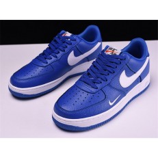 NIKE AIR FORCE 1 07 LOW MINI SWOOSH DARK BLUE WHITE 820266-406