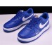 NIKE AIR FORCE 1 07 LOW MINI SWOOSH DARK BLUE WHITE 820266-406